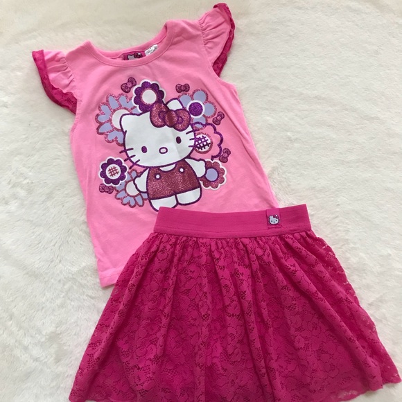 Hello Kitty Other - Toddler Girls Hello Kitty Outfit! Size 4t!